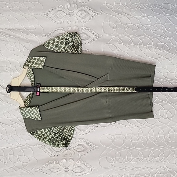 Say What? Vintage 90s short sleeve sweater with belt. - Picture 11 of 16